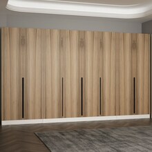 Esiku riidekapp Kalune Design Noah 8283, 35 x 360 x 210 cm, pähkel