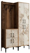 Esikumööblikomplekt Kalune Design Berlin BA, sise, valge/pähkel/beež
