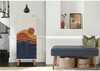 Esikumööblikomplekt Kalune Design Vegas White 957 - 1048, 50 x 135 x 38 cm, valge/tumesinine