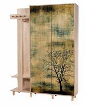 Esikukapp Kalune Design Garmanto 135-729, 36 x 135 x 194 cm, tamm
