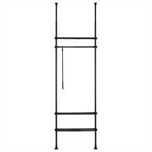 Avatud riidekapp Sobuy KLS07-SCH, 80 x 295 cm, must
