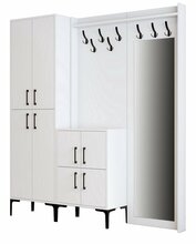 Esikumööblikomplekt Kalune Design Berlin ABC, valge