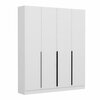 Esikukapp Kalune Design Noah 8255, 35 x 180 x 210 cm, valge
