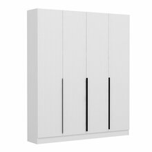 Esikukapp Kalune Design Noah 8255, 35 x 180 x 210 cm, valge