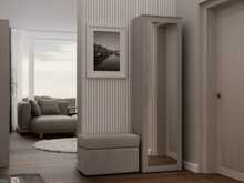 Esiku riidekapp Top E Shop Duo, 50 x 35 x 180 cm, helehall