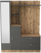 Esikumööblikomplekt Kalune Design DD5, pruun/hall