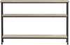 Konsolilaud Sobuy FSB49-PZ, 120 x 20 x 77 cm, pruun/must