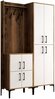 Esikumööblikomplekt Kalune Design Berlin BA, siseruumidesse, valge/pähkel