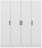 Esiku riidekapp Kalune Design Noah 8200, 35 x 180 x 210 cm, valge