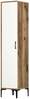 Riidekapp Kalune Design Kumsal 845HCT5410, 47.5 x 40 x 201.4 cm, valge/pähkel