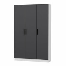 Esiku riidekapp Kalune Design Noah 8210, 35 x 135 x 210 cm, antratsiit