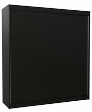 Esikukapp ADRK Furniture Terecia 200, 58 x 200 x 215 cm, must