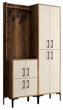 Esikumööblikomplekt Kalune Design Berlin BA, kreemjas/pähkel