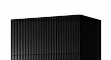 Riidekapp Cama Meble Pafos 2D BASE, 90 x 55.5 x 45 cm, must matt