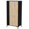 Riidekapp Cama Meble Merci 90 x 55 x 184 cm, must/tamm artisan
