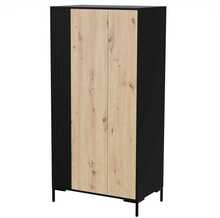 Riidekapp Cama Meble Merci 90 x 55 x 184 cm, must/tamm artisan