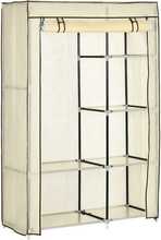 Kangast riidekapp HOMCOM, 103 x 43 x 162.5 cm, kreemjas