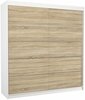 Esikukapp ADRK Furniture Esteva 009360, 200 x 58 x 215 cm, valge/tamm