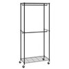 Riidenagi Vevor, 2-kihiline, 915 x 2040 x 450 mm, teras, 136 kg, must