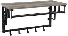 Seinale kinnitatav nagi Vasagle LCR012B02, 66 x 30 cm, hall/must