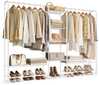 Riidestange Songmics LGR463B01, 29 x 183 x 158.4 cm, matt valge