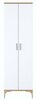 Esiku riidekapp Kalune Design EA111, 37.5 x 60 x 198.6 cm, valge/pruun