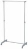 Riidestange Home4you Fred, 95 cm, hõbe/kroom