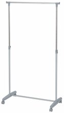 Riidestange Home4you Fred, 95 cm, hõbe/kroom