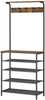 Riidenagi VASAGLE, 31.5 x 68 x 183.5 cm, vintagepruun-must