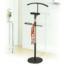 Ülikonnastange Home4you Forest, 110 x 45 x 28 cm, must/pruun