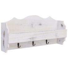Seinale kinnitatav riidenagi Soduinamams, 50 x 10 x 23 cm, valge
