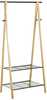 Riidestange Home4you Forest 13961, 155 x 79 x 45 cm, pruun/must