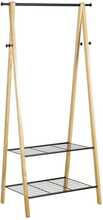 Riidestange Home4you Forest 13961, 155 x 79 x 45 cm, pruun/must