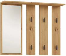 Riidenagi peegliga Top E Shop Parma, 100 x 15 x 81.5 cm, artisan tamm