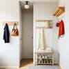 Riidenagi Vasagle HSR041W09, 32 x 70 x 175 cm, tamm-kreem