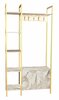 Esiku riidekapp Kalune Design Doga 322RTC1801, 35 x 90 x 175 cm, kuldne/helepruun