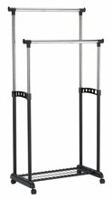 Riidestange Evelekt, 168 cm, must/kroom
