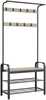 Riidenagi Vasagle, 32 x 70 x 175cm, vintage pruun-must