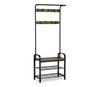 Riidenagi Vasagle Kabatuvas, 33,7 x 72 x 183 cm, vintage pruun-must