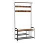 Riidepuu Vasagle HSR409B01, 30 x 85 x 180.5 cm, vintage pruun-must