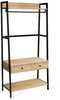 Esikuriiul Home4you Lavinia, 84 x 40 x 169 cm, pruun/must