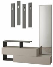 Esikukomplekt Kalune Design 855, 137 cm, hall/beež