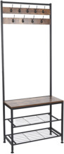 Riidenagi Kuchinox Jacob, 70 x 32 x 180 cm, pruun/must