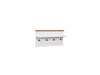 Riidenagi ADRK Furniture GALINEO 03, 99 x 50.5 x 22 cm, valge/pruun
