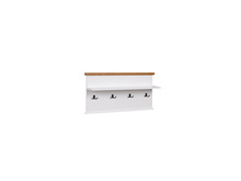 Riidenagi ADRK Furniture GALINEO 03, 99 x 50.5 x 22 cm, valge/pruun