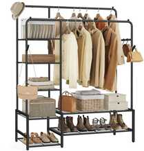 Riidestange Songmics, 45 x 115.8 x 172.8 cm, must