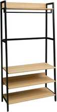 Esikuriiul Home4you Lavinia, 84 x 40 x 169 cm, saar/must