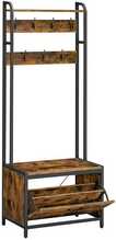 Kapistange Vasagle, 40 x 65 x 170 cm, vintagepruun-must