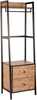 Esikuriiul Home4you Lavinia, 52 x 40 x 169 cm, pruun/must