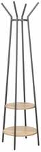 Riidenagi Home4you Hannes, 48 x 48 x 170 cm, must/pruun